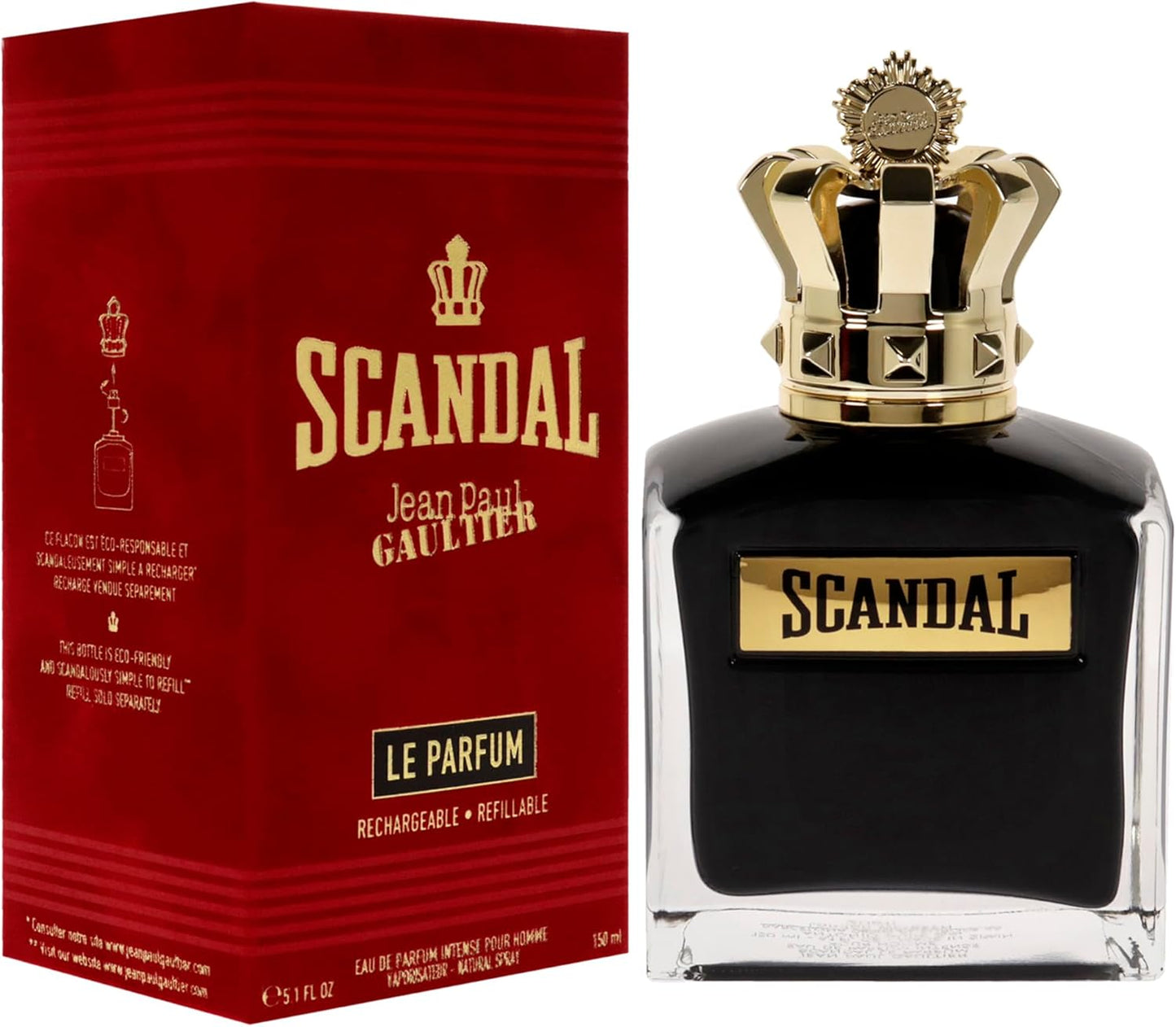Scandal Le Parfum Refillable Jean Paul Gaultier 150 ml Edp Intense Spray - Hombre