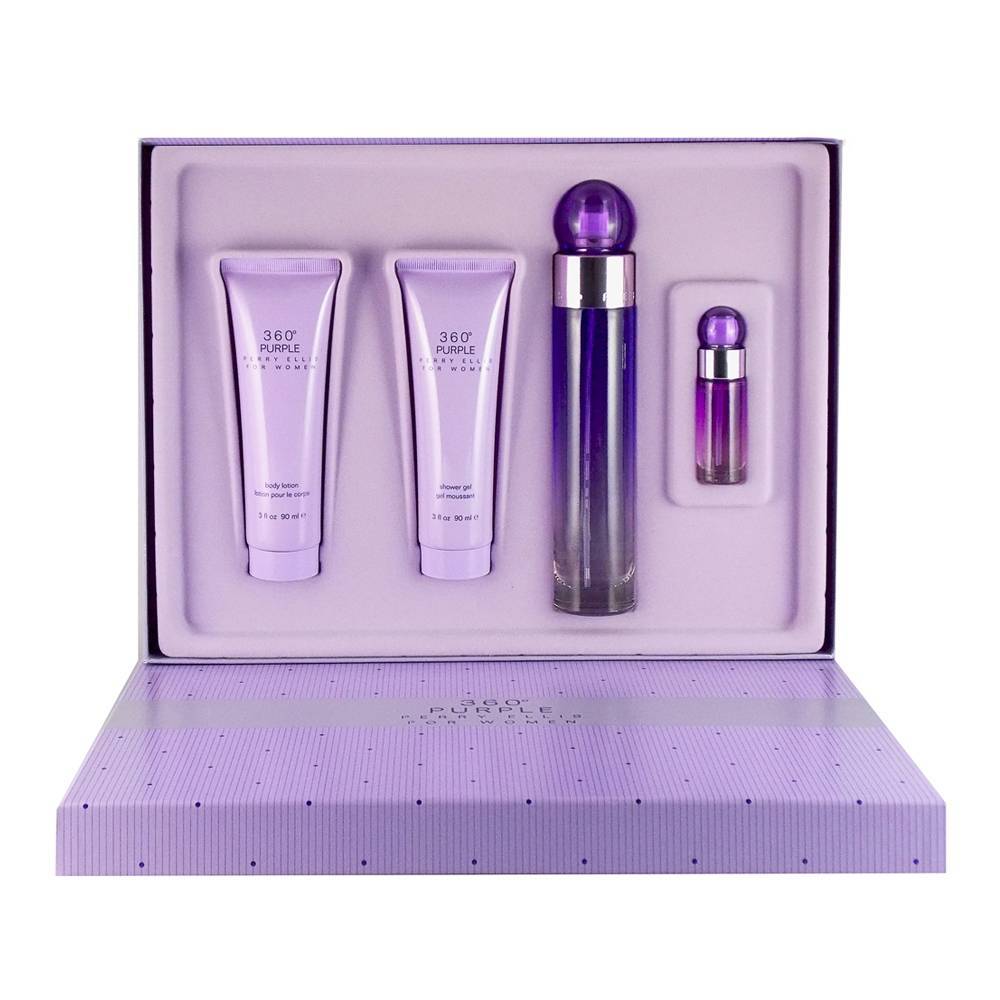 Set 360 Purple Dama Perry Ellis 4 Pz - PriceOnLine