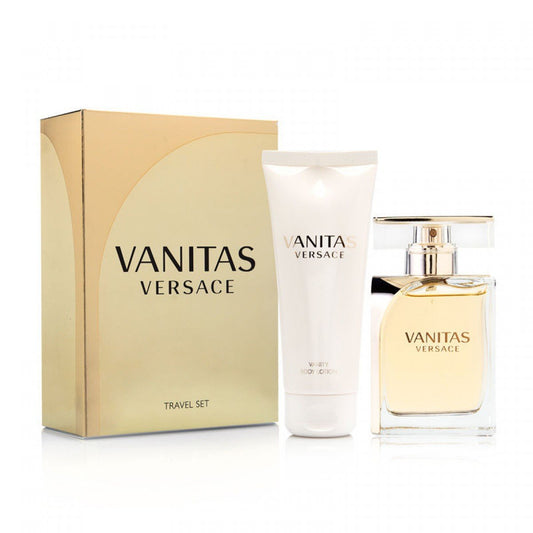 Travel Set Vanitas Dama Versace 2 pz (edp + body lotion) - PriceOnLine | Perfumes y Fragancias PriceOnLine