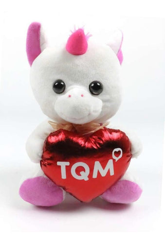 Peluche Zoo Tqm 26 Cm Unicornio Blanco Rosa - PriceOnLine