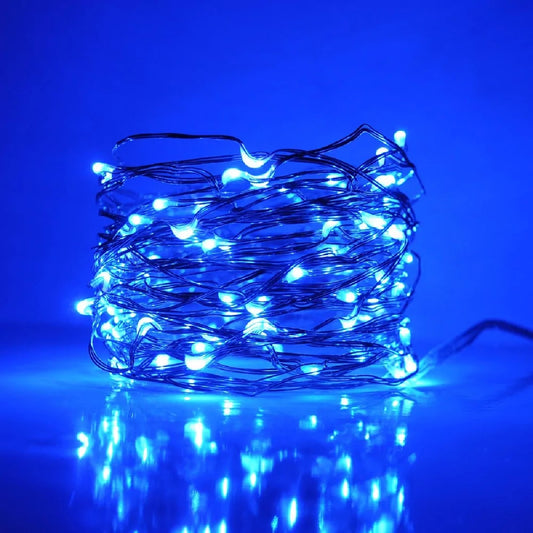 Luces Serie Navideña 20 Micro Led 2m Azul C/baterias - PriceOnLine