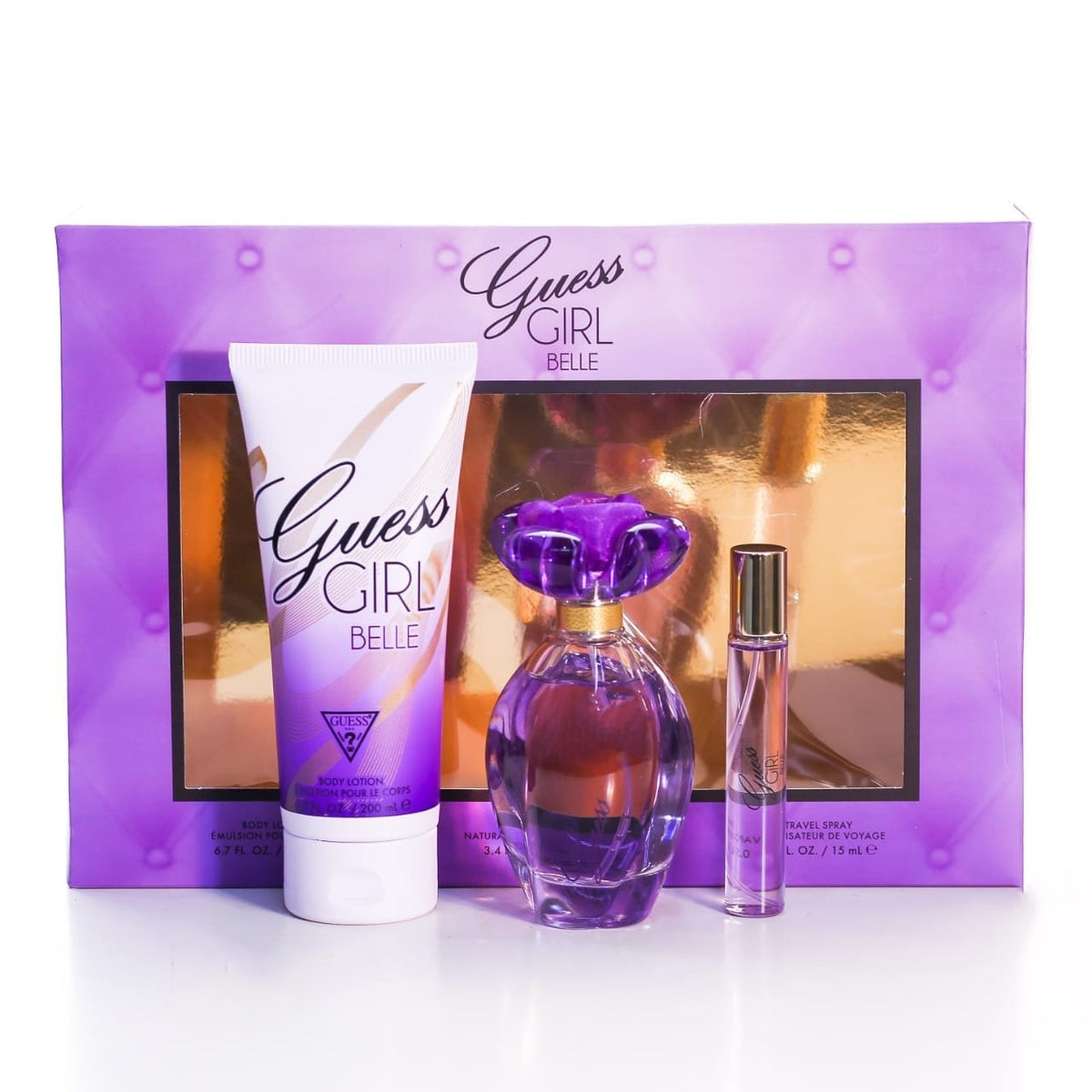 Set Guess Girl Belle Dama Guess 3 Pz - PriceOnLine | Perfumes y Fragancias PriceOnLine