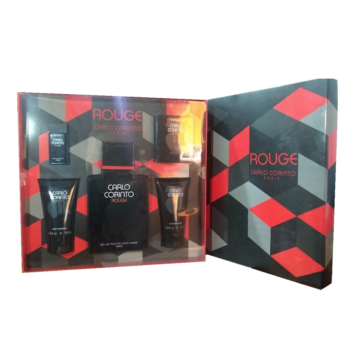 Set Carlo Corinto Rouge Caballero Carlo Corinto 5 Pz (400 ml) - PriceOnLine | Perfumes y Fragancias PriceOnLine