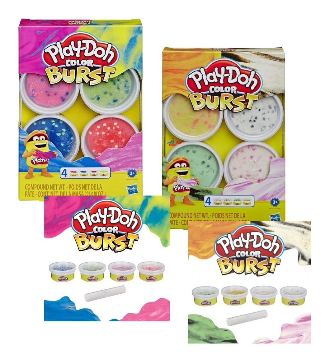 Play Doh Color Burst 2 Pack 448 Gr 8 Botes Hasbro - PriceOnLine