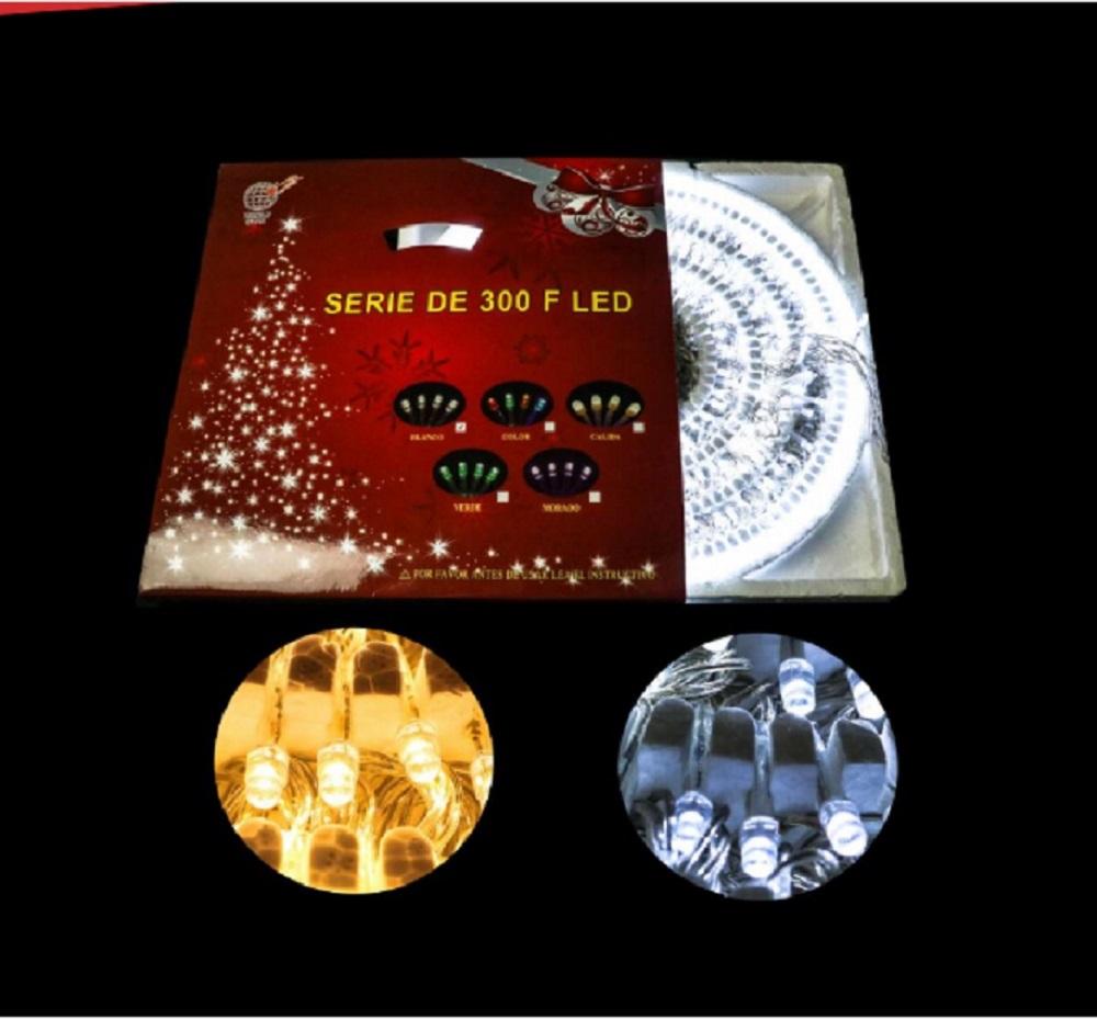 Luces Serie Navideña 300F Foco Led 15 m Luz Blanca - PriceOnLine | Perfumes y Fragancias PriceOnLine