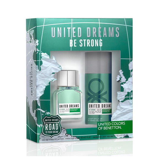 Set United Dreams Be Strong Caballero Benetton 2 Pz - PriceOnLine | Perfumes y Fragancias PriceOnLine