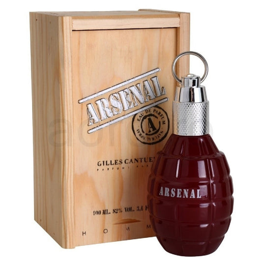 Arsenal Red Caballero Gilles Cantuel 100 ml Edp Spray (botella roja, letras plateadas) - PriceOnLine