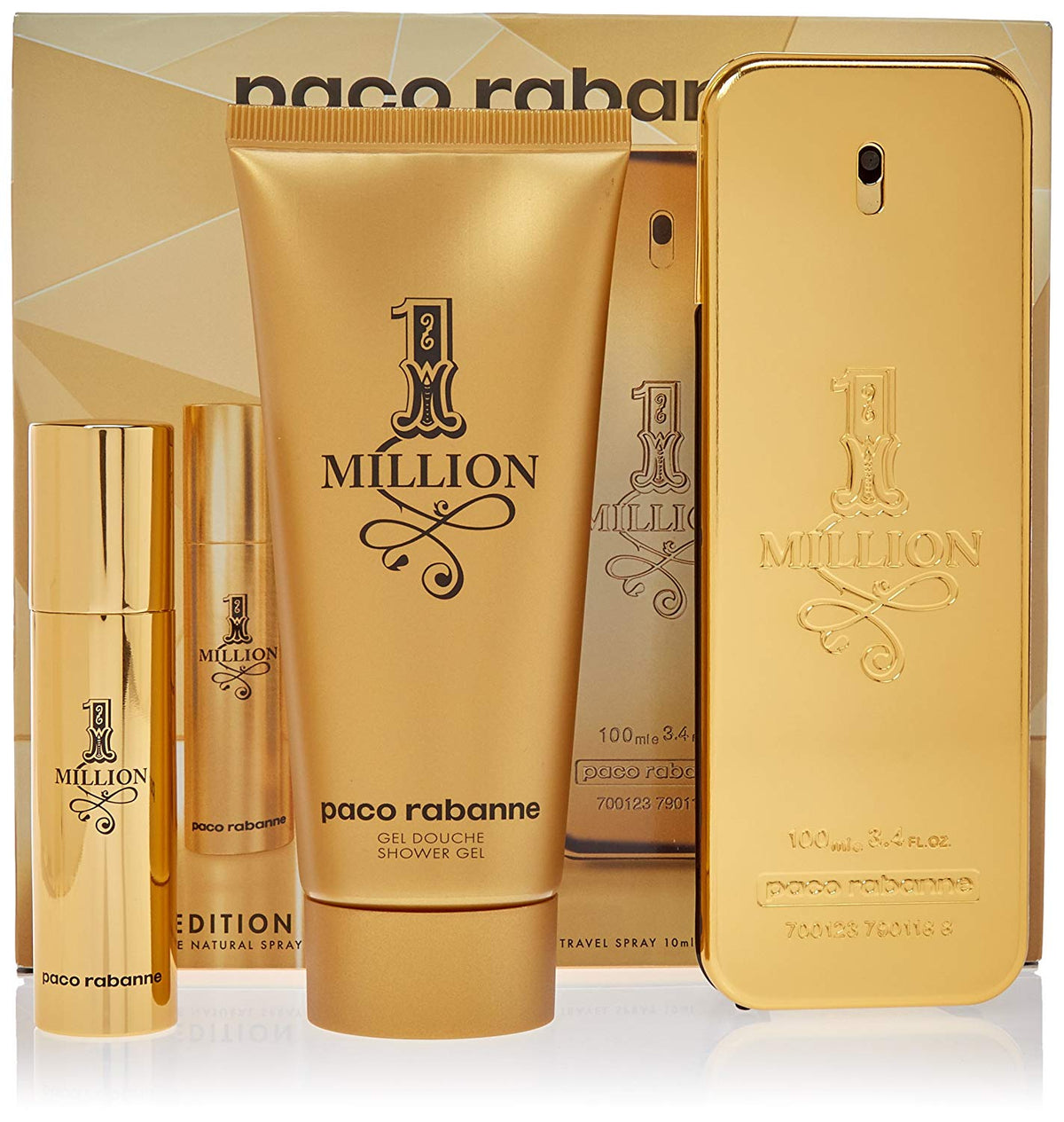 Set One Million Caballero Paco Rabanne 3 Pz - PriceOnLine | Perfumes y Fragancias PriceOnLine