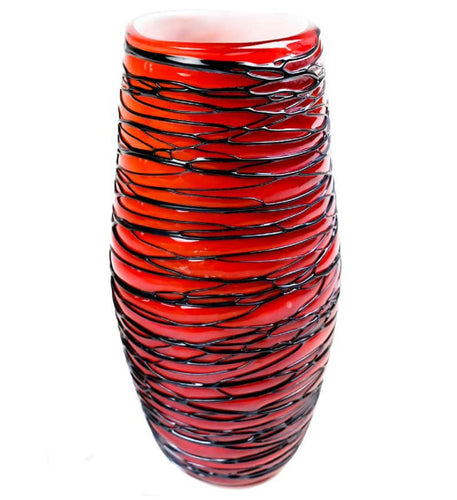 Ovalo Fc-005-8 Rojo Vidrio 21x8 cm - PriceOnLine