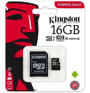 Kingston Memoria Micro Sd Hc 16gb Uhs-i Cl10 Celulares 80mb - PriceOnLine