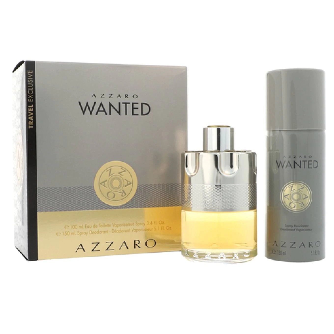 Set Azzaro Wanted Caballero Loris Azzaro 2 pz (100 ml Edt + Desodorante Spray 150 ml) - PriceOnLine