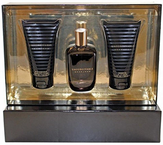 Set Unforgivable Caballero Sean John 3 Pz (Perfume 125 ml + Gel De Ducha 100 ml + After Shave 100 ml) - PriceOnLine | Perfumes y Fragancias PriceOnLine