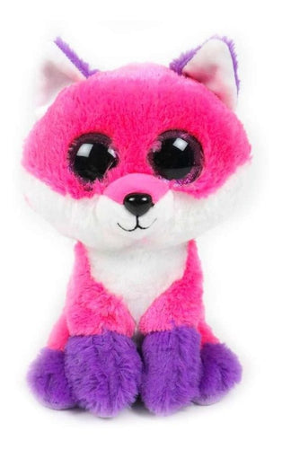 Peluche Zorro Glitter 25 Cm Rosa Lila - PriceOnLine