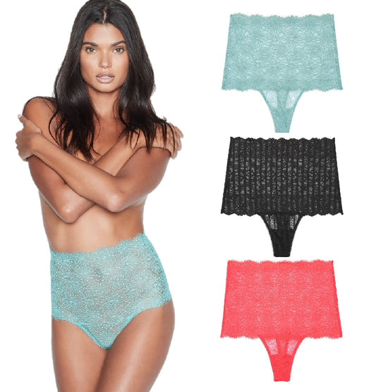 Panties High Waist Thong Victoria Secret - Talla S - PriceOnLine