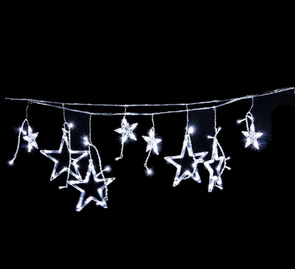Luces Cascada C/Estrellas Navideña 138F Led Luz Blanca - PriceOnLine | Perfumes y Fragancias PriceOnLine