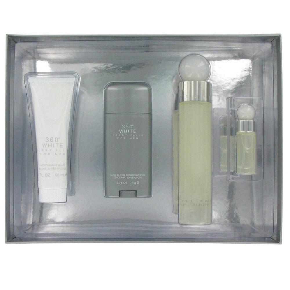 Set 360 White Caballero Perry Ellis 4 Pz - PriceOnLine