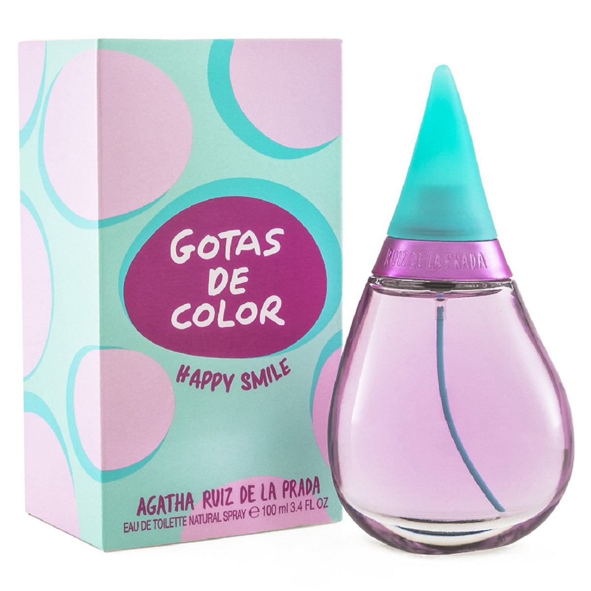 Gotas De Color Happy Smile Dama Agatha Ruiz De La Prada 100 ml Edt Spray - PriceOnLine