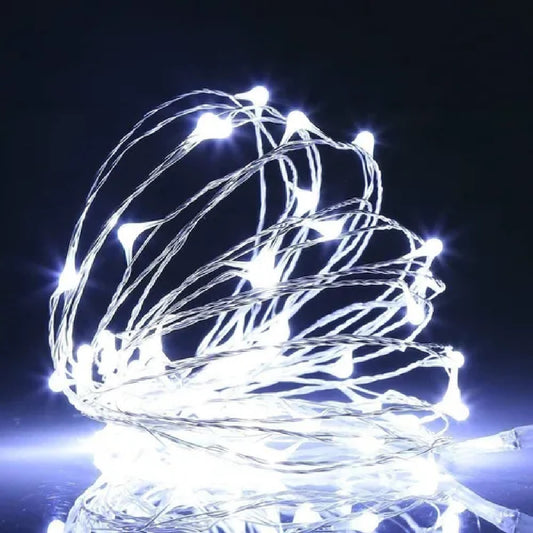 Luces Serie Navideña 30F Micro Led 3m Blanca C/baterias y Funciones - PriceOnLine | Perfumes y Fragancias PriceOnLine