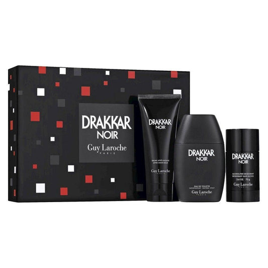 Set Drakkar Noir Caballero Guy Laroche 3 Pz (Perfume 100 ml + Afther Shave 100 ml + Desodorante 75G) - PriceOnLine | Perfumes y Fragancias PriceOnLine