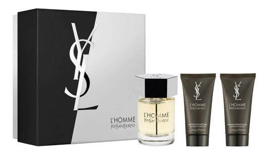 Set L Homme Caballero Yves Saint Laurent 3 Pz (100 ml + 50 ml After + 50 ml Gel) - PriceOnLine