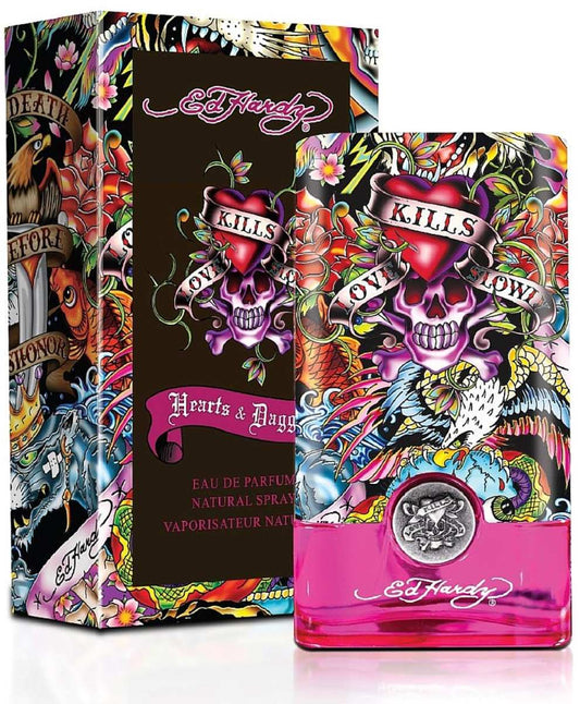 Ed Hardy Hearts and Daggers Dama Christian Audigier 100 ml Edp Spray - PriceOnLine | Perfumes y Fragancias PriceOnLine