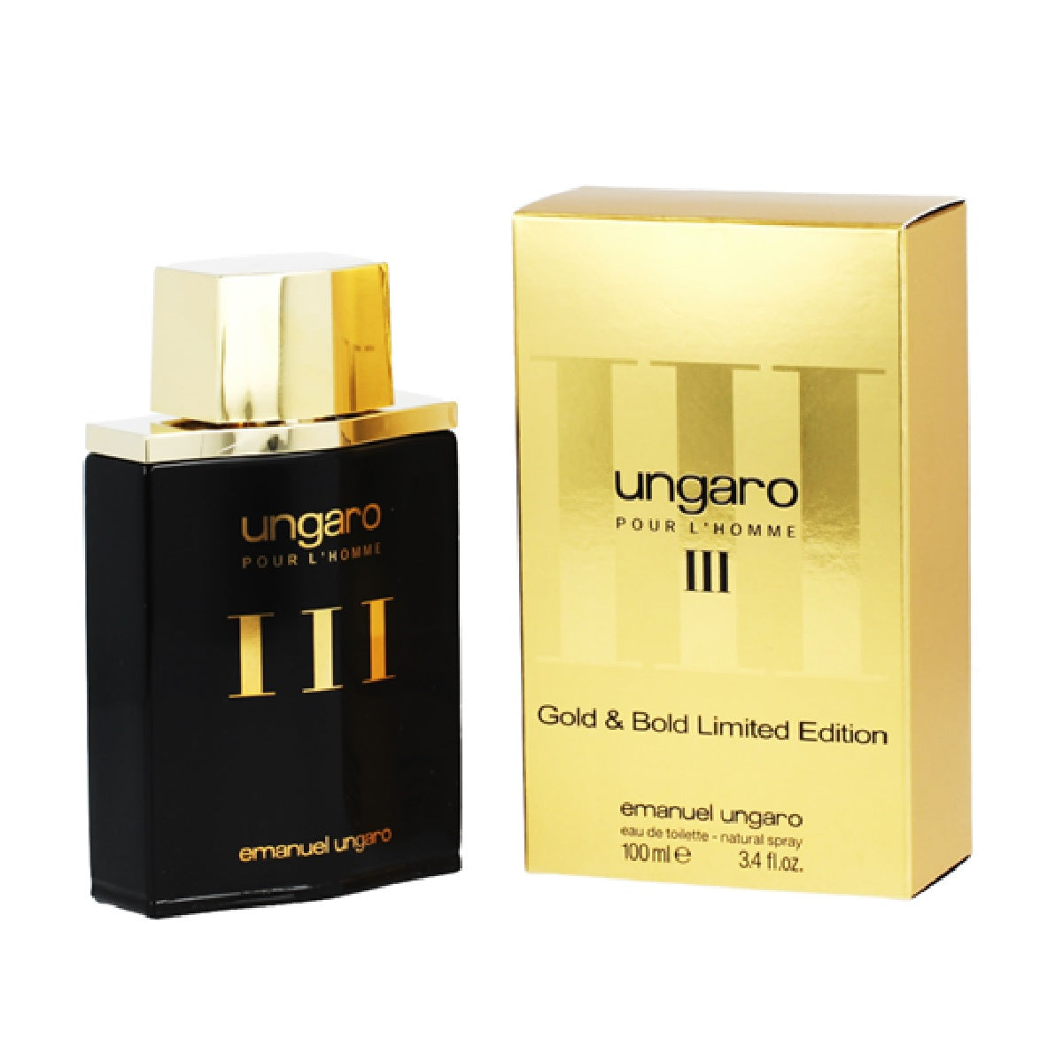 Ungaro III Gold and Bold Caballero Emanuel Ungaro 100 ml Edt Spray - PriceOnLine | Perfumes y Fragancias PriceOnLine
