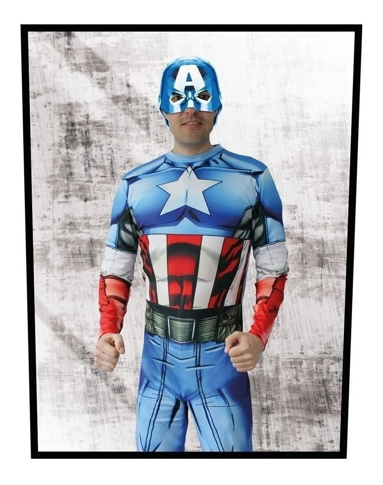 Disfraz Adulto Unitalla - Capitan America Marvel - Original - PriceOnLine