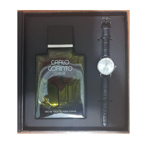 Set Carlo Corinto Classic Caballero Carlo Corinto 2 Pz (400 ml + Reloj) - PriceOnLine