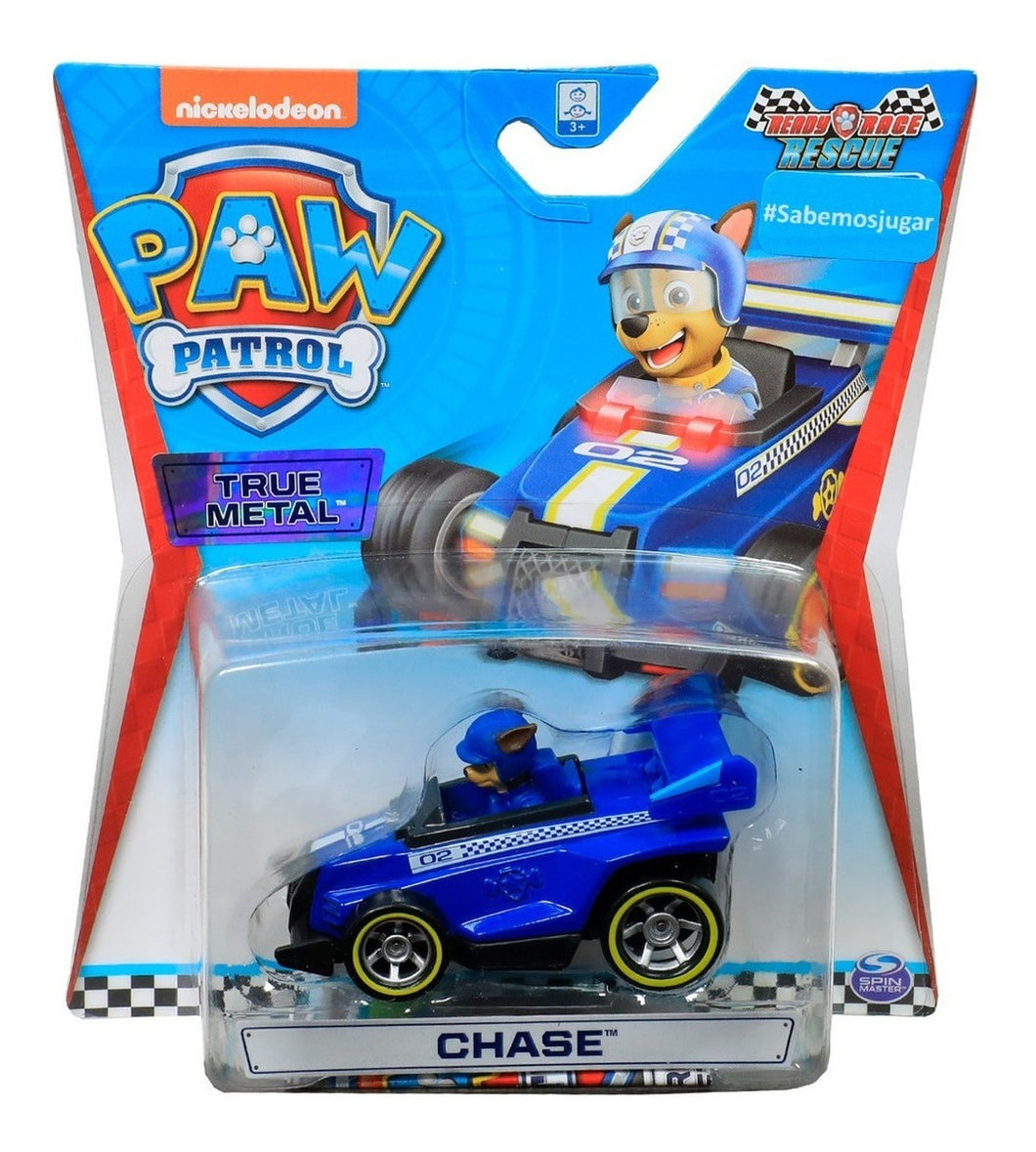 Paw Patrol True Metal Vehiculo Colección Spin Master Chase-Ready Race Rescue