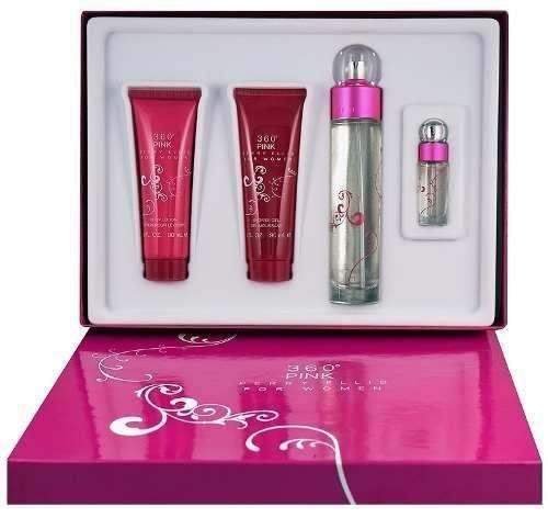 Set 360 Pink Dama Perry Ellis 4 Pz - Original - PriceOnLine | Perfumes y Fragancias PriceOnLine