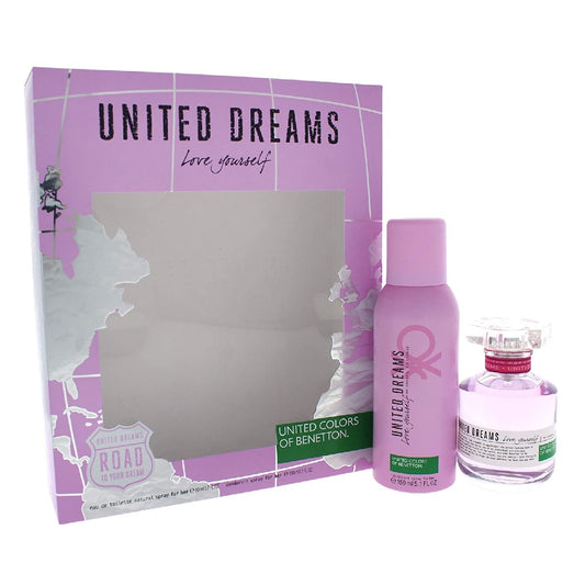 Set United Dreams Love Yourself Dama Benetton 2 Pz - PriceOnLine | Perfumes y Fragancias PriceOnLine