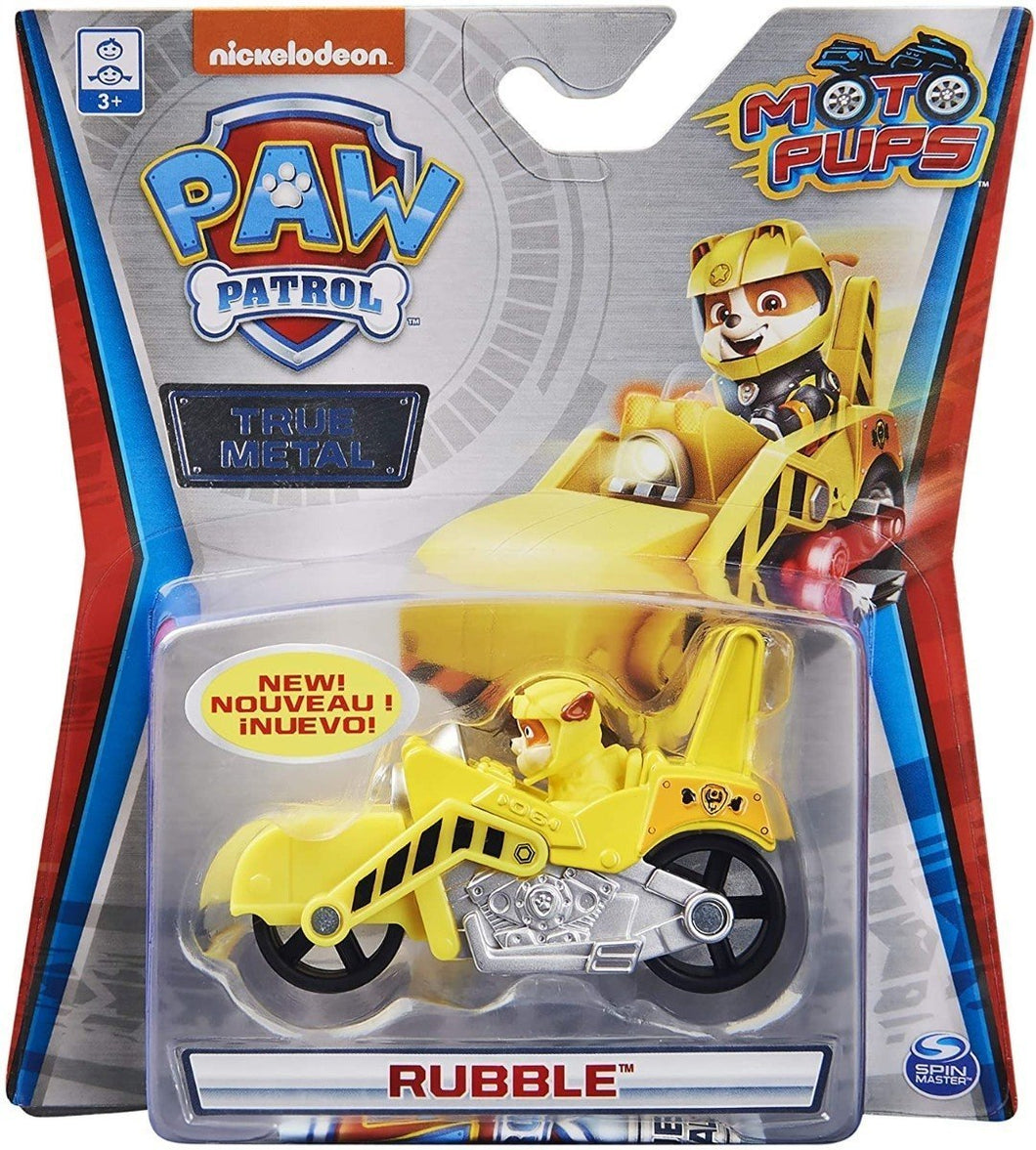 Paw Patrol True Metal Vehiculo Colección Spin Master Rubble-Moto Pups - PriceOnLine