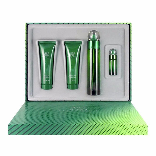 Set 360 Green Caballero Perry Ellis 4 Pz - PriceOnLine | Perfumes y Fragancias PriceOnLine