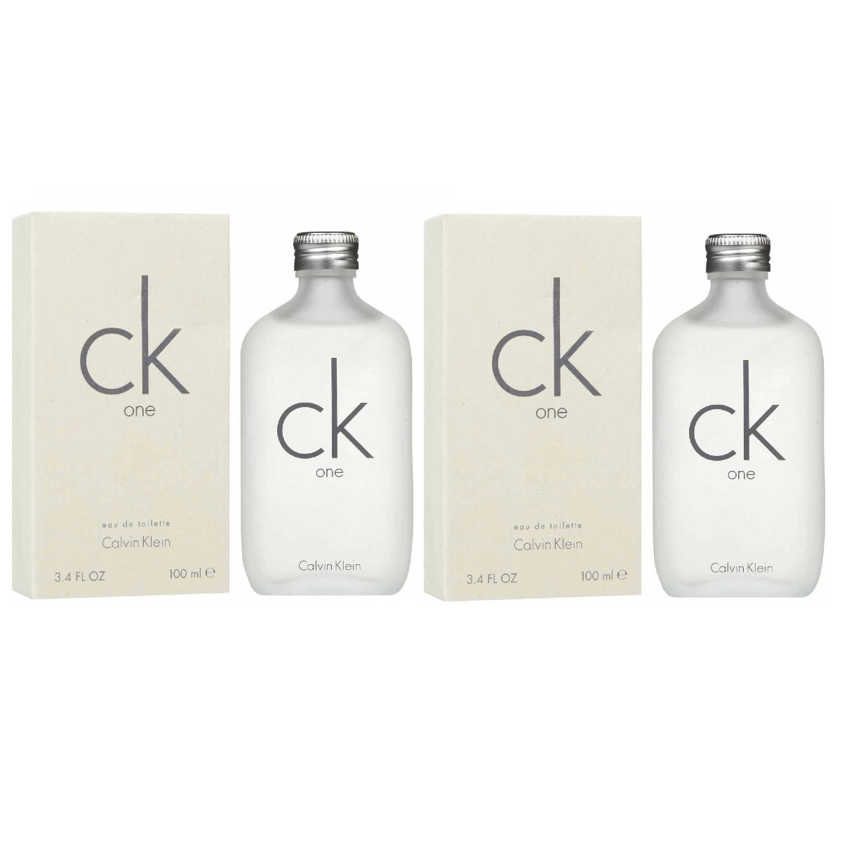 Paquete 2X1 Ck One Unisex Calvin Klein 100 ml Edt Spray - PriceOnLine
