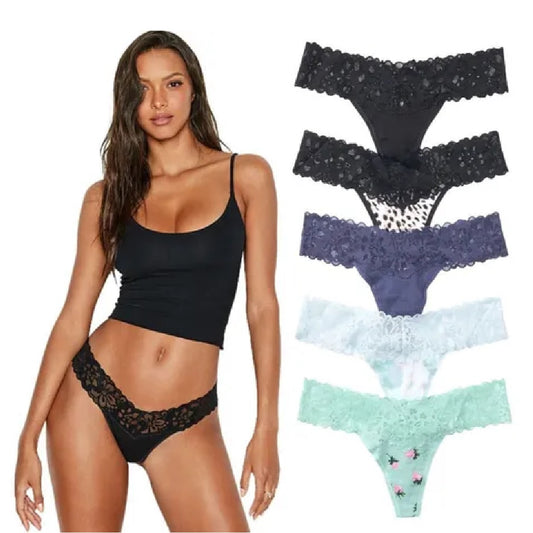 Panties Thong Colaless Encaje Victoria Secret - Talla S - PriceOnLine