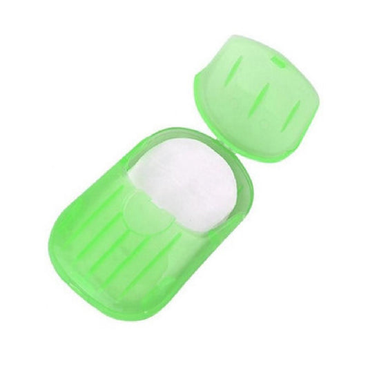 Jabón De Manos Estuche Viaje 20 Laminas De Papel - Verde - PriceOnLine