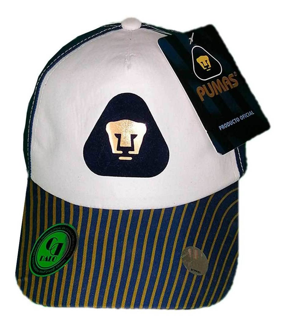 Gorra Deportiva Visera Curva Pumas Unam Oficial Azul Bco Oro - PriceOnLine | Perfumes y Fragancias PriceOnLine