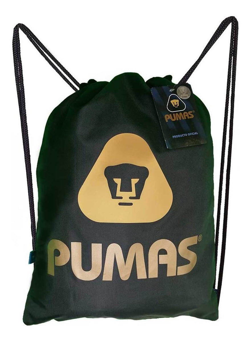 Morral Deportivo Pumas Unam Oficial 2 Cierres Negro Dorado - PriceOnLine | Perfumes y Fragancias PriceOnLine