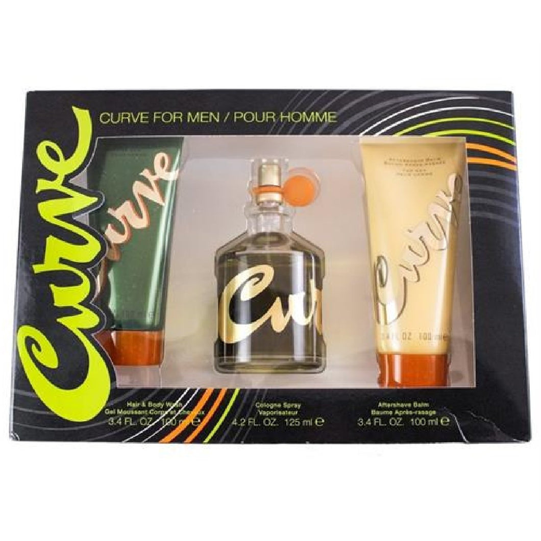 Set Curve Caballero Liz Claiborne 3 Pz (Perfume 125 ml + Shower gel + After shave) - PriceOnLine