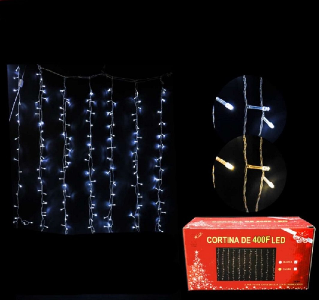 Luces Cortina Navideña 400F Led Luz Cálida - PriceOnLine | Perfumes y Fragancias PriceOnLine