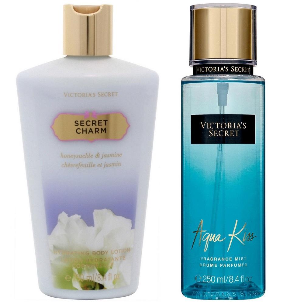 Duo Crema Secret Charm 250 ml + Mist Aqua Kiss 250 ml Victoria Secret - PriceOnLine
