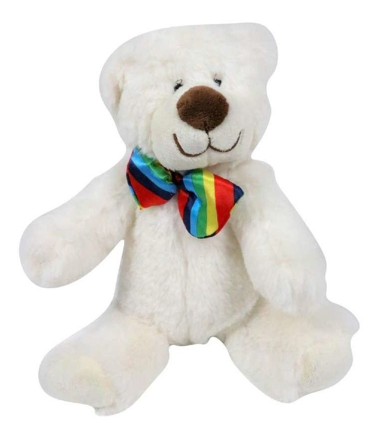 Peluche Oso Everbear 23cm Moño Blanco - PriceOnLine