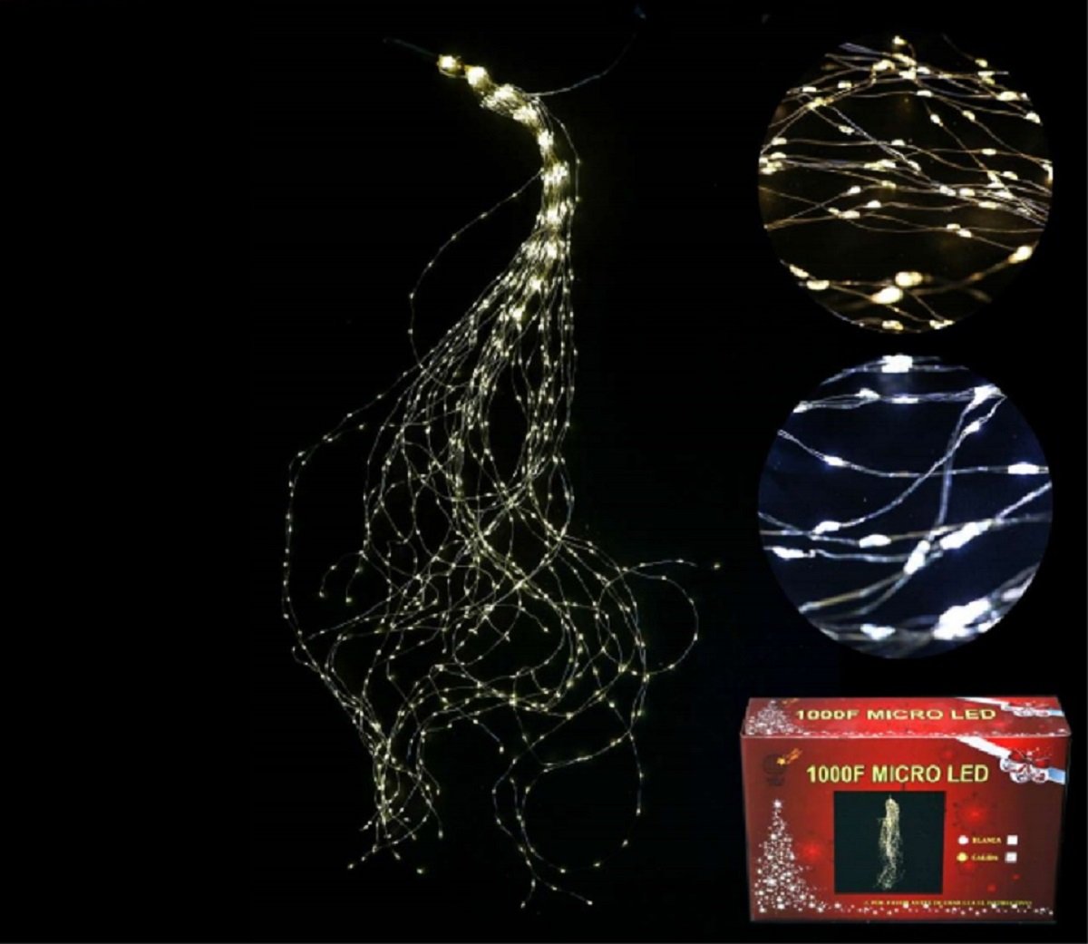 Luces Serie Navideña 1000F Micro Led Luz Calida - PriceOnLine | Perfumes y Fragancias PriceOnLine