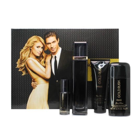 Set Gold Rush Man Caballero Paris Hilton 4 Pz - PriceOnLine | Perfumes y Fragancias PriceOnLine