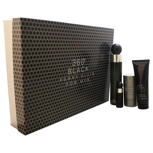 Set 360 Black Caballero Perry Ellis 4 Pz - PriceOnLine | Perfumes y Fragancias PriceOnLine