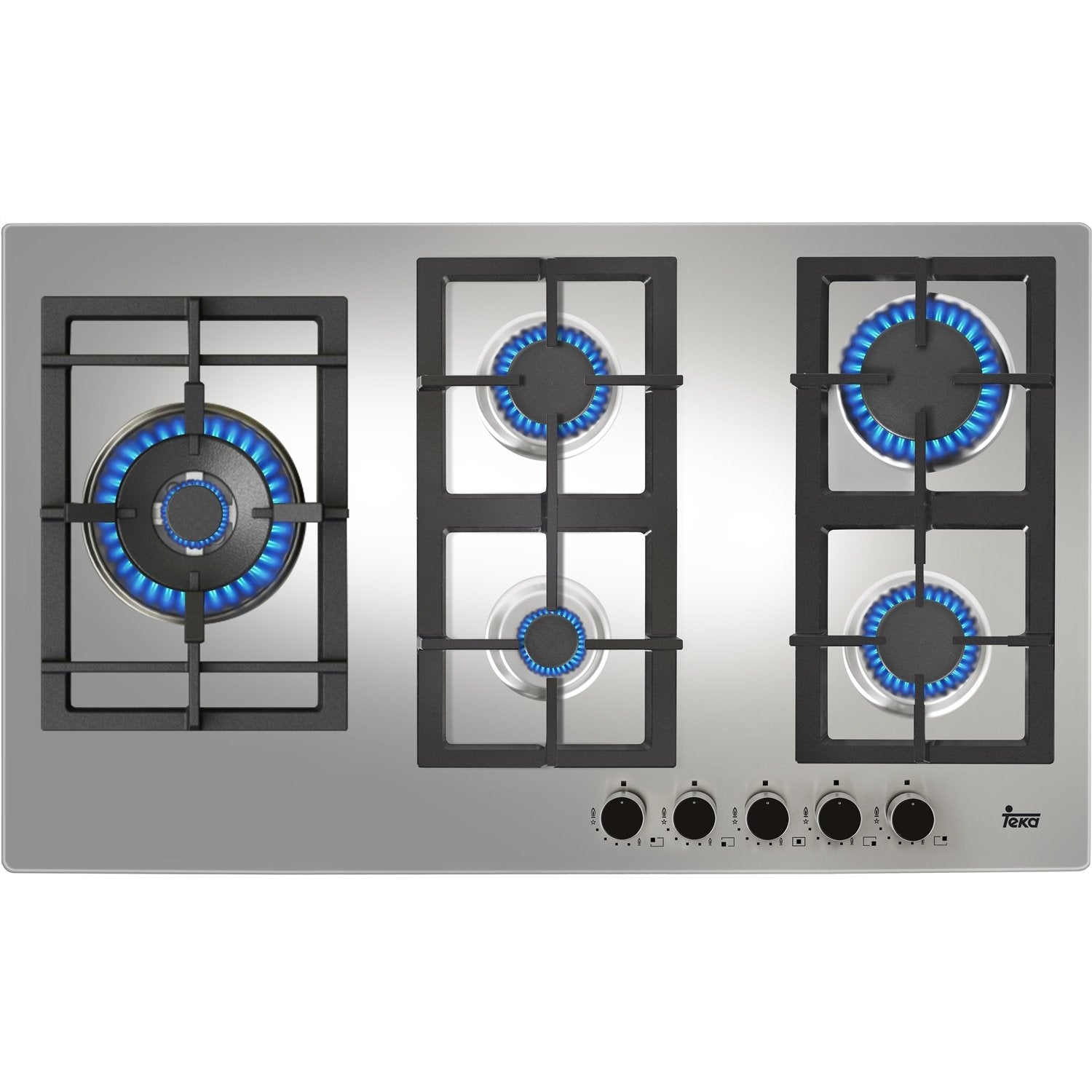 Parrilla Teka Empotrable EFX 90.1 5G AI AL DR CI LEFT Gas Inox 40211632 - PriceOnLine