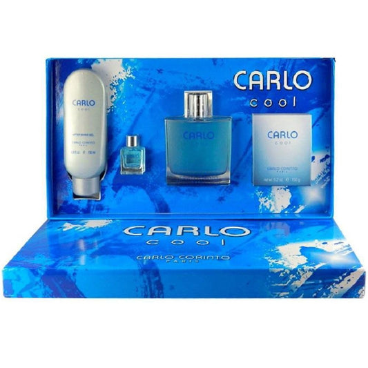 Set Carlo Cool Caballero 4 Pzs (Perfume 100 ml- After Shave-Shampoo-Jabon) - PriceOnLine | Perfumes y Fragancias PriceOnLine