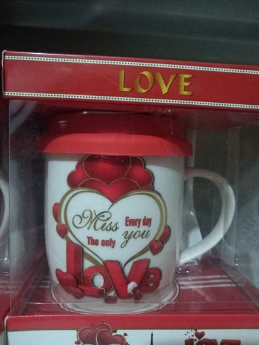 Taza Rj313 Con Tapa Roja 1404-21 - PriceOnLine