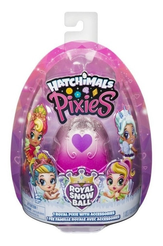 Hatchimals Pixies Royal Snow Ball Spin Master Lila- Plata - PriceOnLine