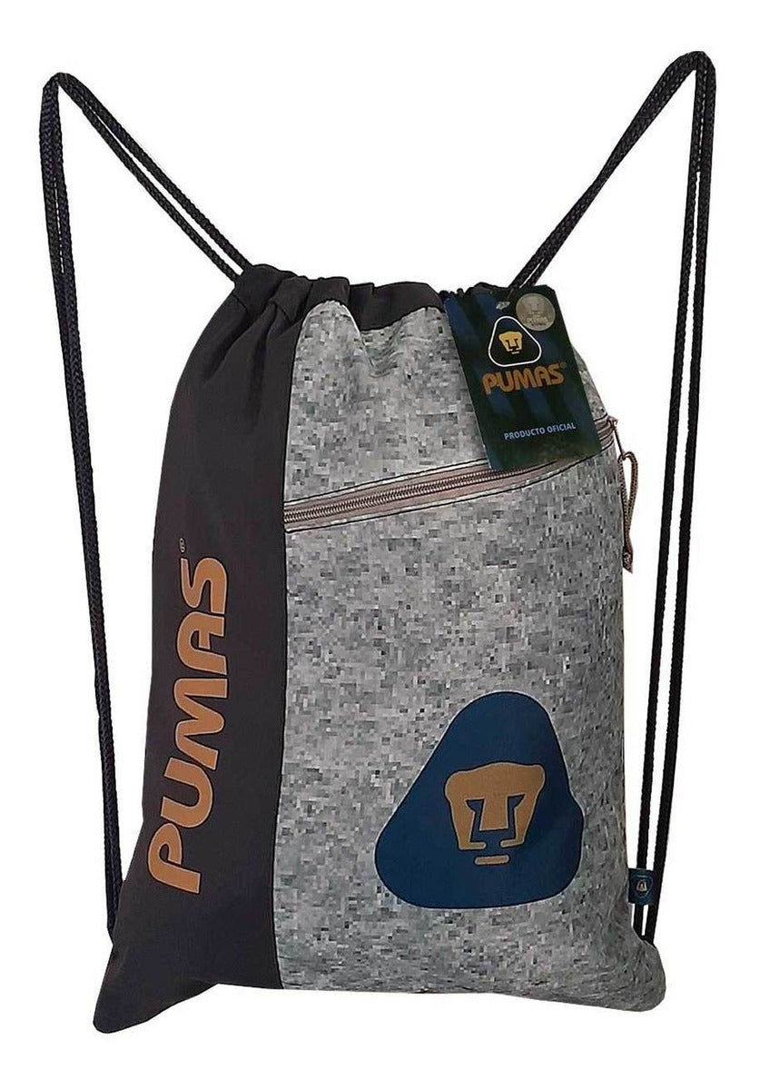 Morral Deportivo Pumas Unam Oficial 2 Cierres Azul Gris - PriceOnLine | Perfumes y Fragancias PriceOnLine